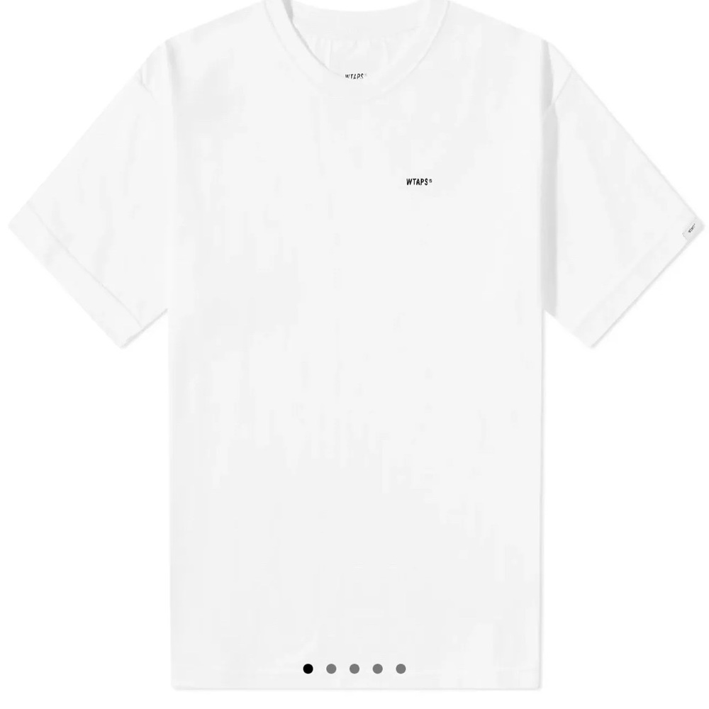 WTAPS Embroidered Logo Men’s Tshirt White Size 03, US Men’s L or XL (runs big)